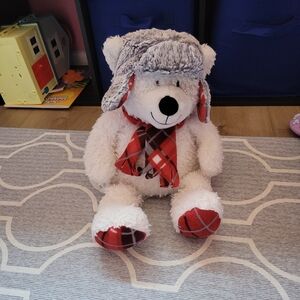 Winter Themed Stuffed Teddy Bear